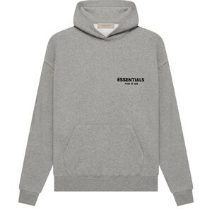 Essentials Dark Heather Gray Hoodie